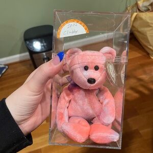 Pink Plush Beanie Baby Clubby 2002